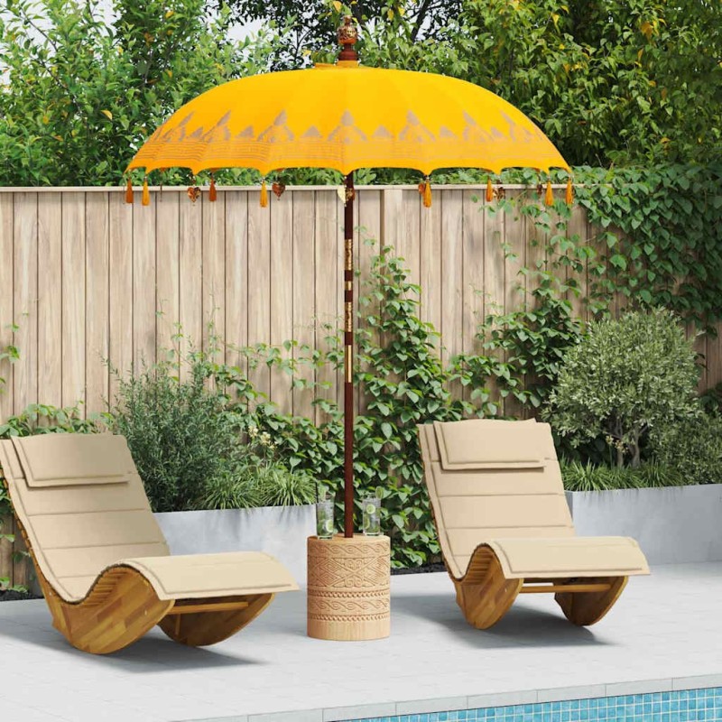 Parasol balinais Jaune 185 x 185 x 260 cm 641847641847