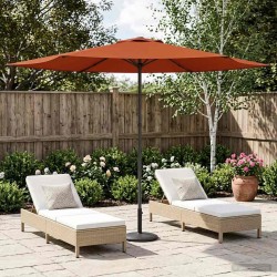 Parasol de jardin 300 x 300 cm Polyester Rectangulaire 641850641850