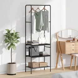 Porte-vêtements Chêne noir 60 x 30 x 171 cm Bois d'ingénierie 641851641851