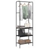 Porte-vêtements Chêne noir 60 x 30 x 171 cm Bois d'ingénierie 641851641851