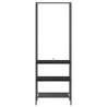 Porte-vêtements Chêne noir 60 x 30 x 171 cm Bois d'ingénierie 641851641851