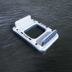 Bestway Île flottante Hydro-Force 2 pcs Blanc et bleu PVC 641882641882