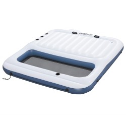 Bestway Île flottante Hydro-Force 2 pcs Blanc et bleu PVC 641882641882