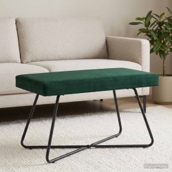 banc Uni Vert foncé 80 x 40 x 45 cm Velours 641888641888