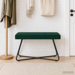 banc Uni Vert foncé 80 x 40 x 45 cm Velours 641888641888