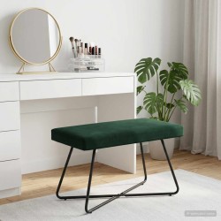 banc Uni Vert foncé 80 x 40 x 45 cm Velours 641888641888