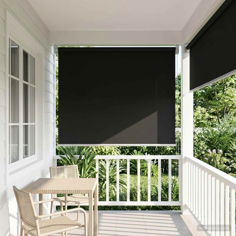 Store roulant extérieur protection UV Anthracite Polyester 641890641890