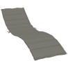 Coussin de chaise longue gris foncé mélangé 200x70x4 cm tissu 641894641894