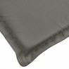 Coussin de chaise longue gris foncé mélangé 200x70x4 cm tissu 641894641894