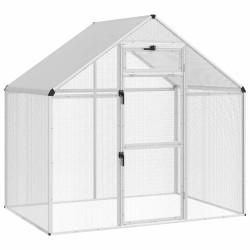 Cage pour oiseaux Argenté 181,5 x 110,5 x 173,5 cm 641896641896
