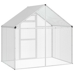 Cage pour oiseaux Argenté 181,5 x 110,5 x 173,5 cm 641896641896