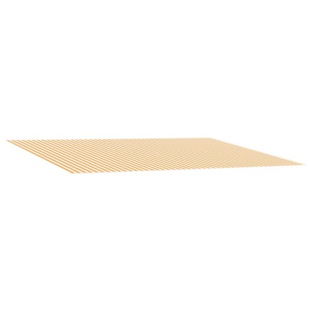 Toile de rechange pour auvent Jaune et blanc 400 × 300 cm 641899641899