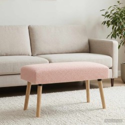 banc Uni Rose 80 x 40 x 46 cm Bouclé 641903641903