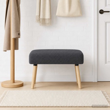 banc Uni Gris foncé 60 x 40 x 45 cm Bouclé 641905641905