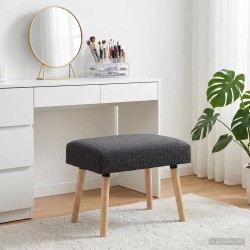 banc Uni Gris foncé 60 x 40 x 45 cm Bouclé 641905641905