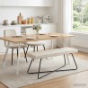 banc Uni Crème 110 x 40 x 45 cm Velours 641908641908