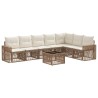 Ensemble de canapé de jardin 8 pcs Beige et blanc crème 641927641927
