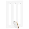 Clôture pliable pour animaux 2 pcs Blanc 100,5 x 38 x 70 cm 641929641929