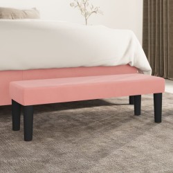 Banc Rose 100x30x30 cm Velours 641951641951