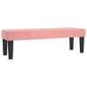 Banc Rose 100x30x30 cm Velours 641951641951