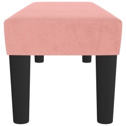 Banc Rose 100x30x30 cm Velours 641951641951