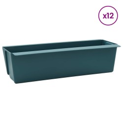 Caisses à fleurs pour palettes Euro 12 pcs Vert 641956641956