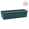 Caisses à fleurs pour palettes Euro 12 pcs Vert 641956641956
