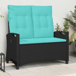 Banc de jardin avec oreiller 105 x 60 x 112 cm acier 641972641972