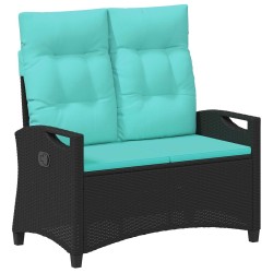 Banc de jardin avec oreiller 105 x 60 x 112 cm acier 641972641972