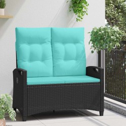 Banc de jardin avec oreiller 105 x 60 x 112 cm acier 641972641972