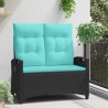 Banc de jardin avec oreiller 105 x 60 x 112 cm acier 641972641972