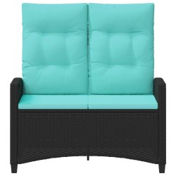 Banc de jardin avec oreiller 105 x 60 x 112 cm acier 641972641972