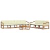 Ensemble de canapés d'extérieur 8 pcs Naturel et Crème 641973641973