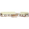 Ensemble de canapés d'extérieur 8 pcs Naturel et Crème 641975641975