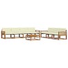 Ensemble de canapés d'extérieur 8 pcs Naturel et Crème 641977641977