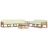 Ensemble de canapés d'extérieur 8 pcs Naturel et Crème 641977641977