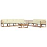Ensemble de canapés d'extérieur 8 pcs Naturel et Crème 641980641980