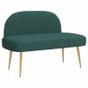 Banc rembourré avec dossier Vert foncé 110 x 60 x 76 cm 641990641990