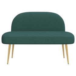 Banc rembourré avec dossier Vert foncé 110 x 60 x 76 cm 641990641990