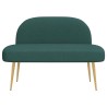 Banc rembourré avec dossier Vert foncé 110 x 60 x 76 cm 641990641990