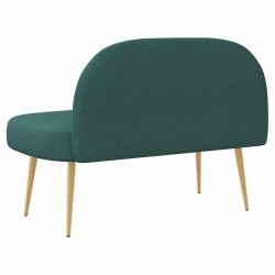 Banc rembourré avec dossier Vert foncé 110 x 60 x 76 cm 641990641990