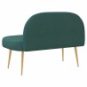 Banc rembourré avec dossier Vert foncé 110 x 60 x 76 cm 641990641990