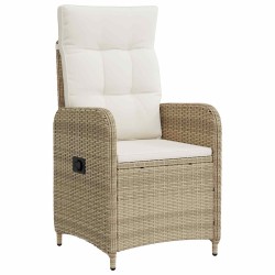 Ensemble de repas extérieur 3 pcs Beige et blanc crème 641993641993