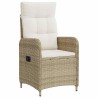 Ensemble de repas extérieur 3 pcs Beige et blanc crème 641993641993