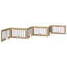 Porte de chien pliable avec supports 6 pcs Chêne artisanal 642000642000