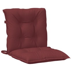 Coussins de chaise dossier bas lot de 6 rouge bordeaux mélangé 642003642003