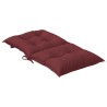 Coussins de chaise dossier bas lot de 6 rouge bordeaux mélangé 642003642003