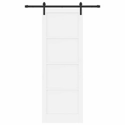 Porte coulissante Blanc 83 x 232 cm Bois de pin massif 642019642019