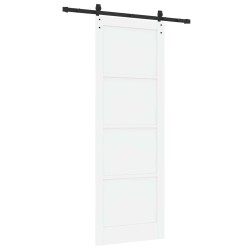 Porte coulissante Blanc 83 x 232 cm Bois de pin massif 642019642019