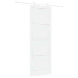 Porte coulissante Blanc 83 x 232 cm Bois de pin massif 642020642020
